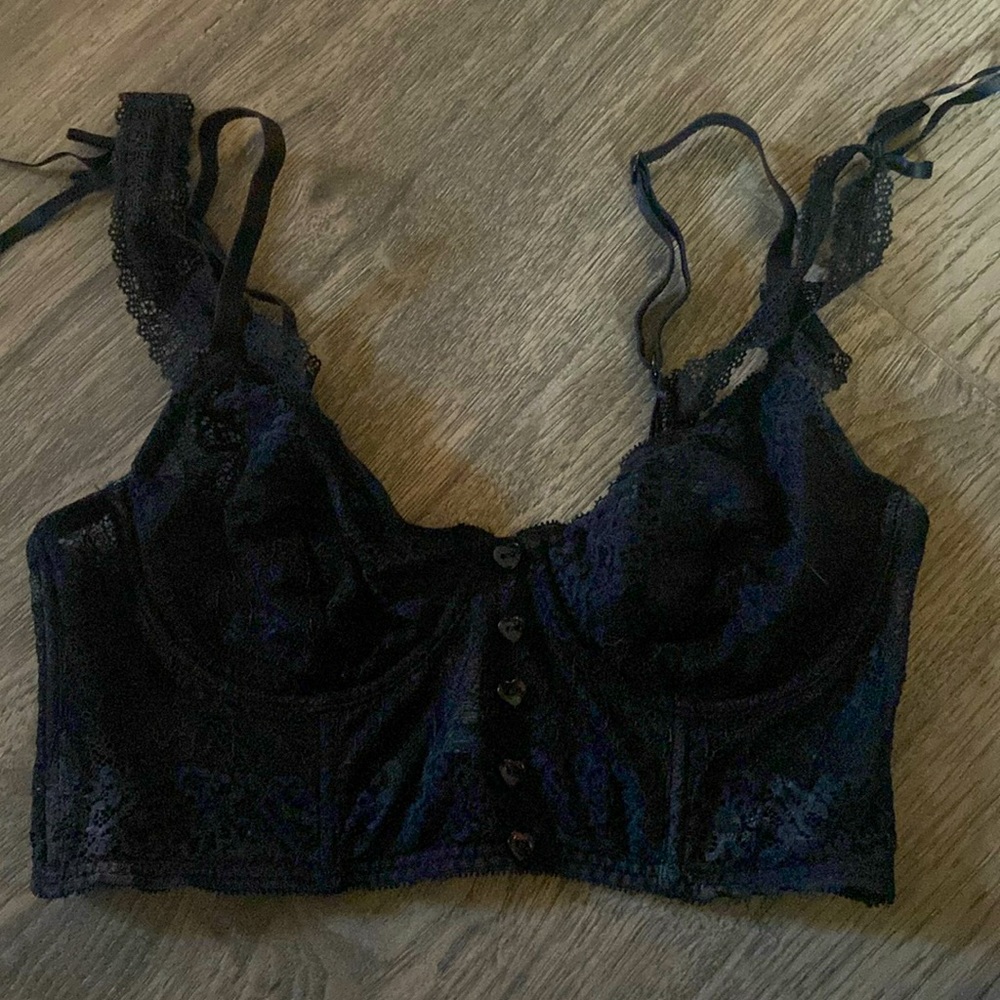 Black Thorn LA lace lingerie top